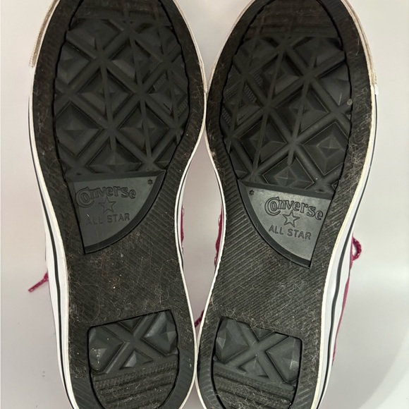 Converse Women's Low-Top Chuck Taylor Sneakers Berry Sparkle Laces Size 8 - Picture 7 of 10